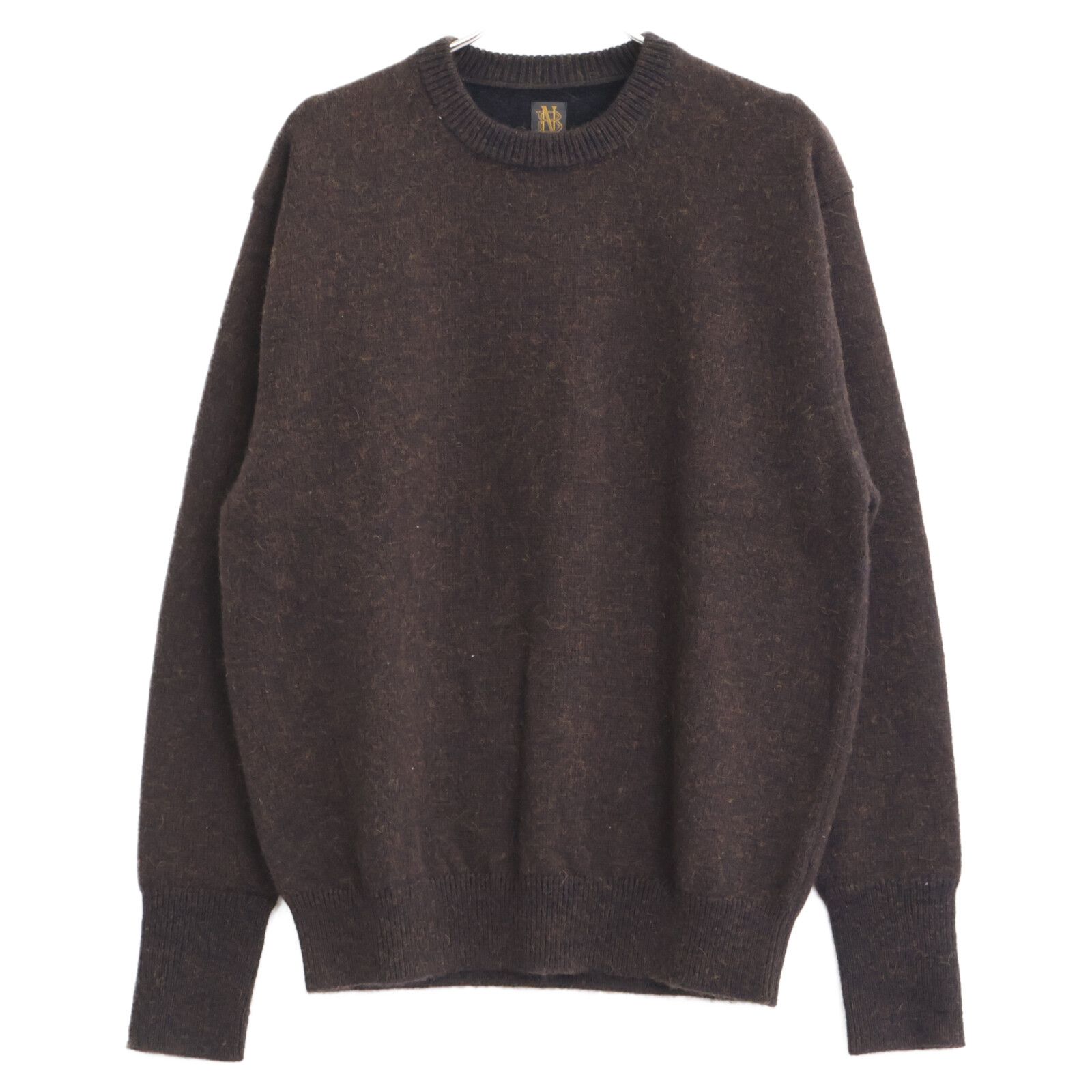 BATONER バトナー 24年製 ﾌﾞﾗｳﾝ ﾍﾞﾋﾞｰｱﾙﾊﾟｶｸﾙﾐ天竺ｸﾙｰﾈｯｸﾆｯﾄ 2