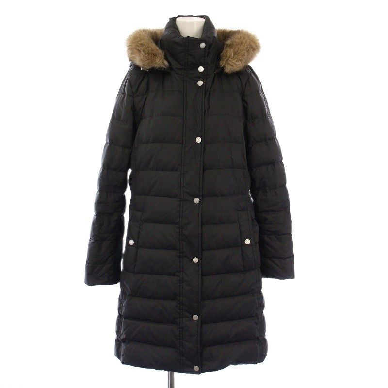 未使用級✨トミーヒルフィガー ダウンコート ロング丈 ファー Aライン