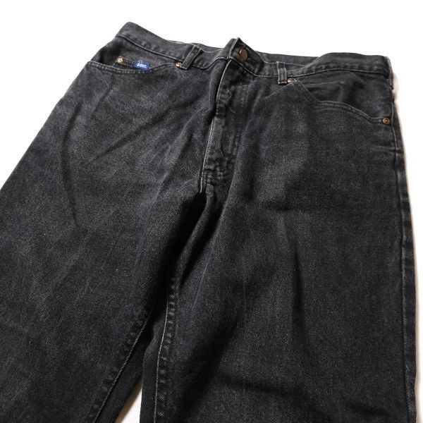 ブランド古着！2000年代コスタリカ製 Lee 200-8989 濃紺 デニム 90's リー Lee 200 ブラック デニムパンツ (36) 黒 ストレート
