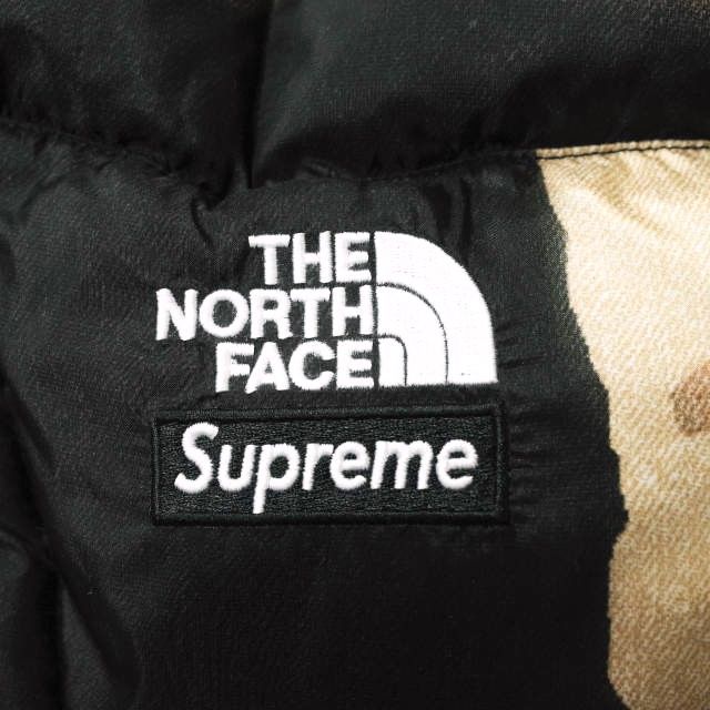 シュプリーム×ノースフェイス ブリーチド デニム プリント ヌプシ トルーパー Supreme®/The North Face® Bleached Denim Print Nuptse Jacket