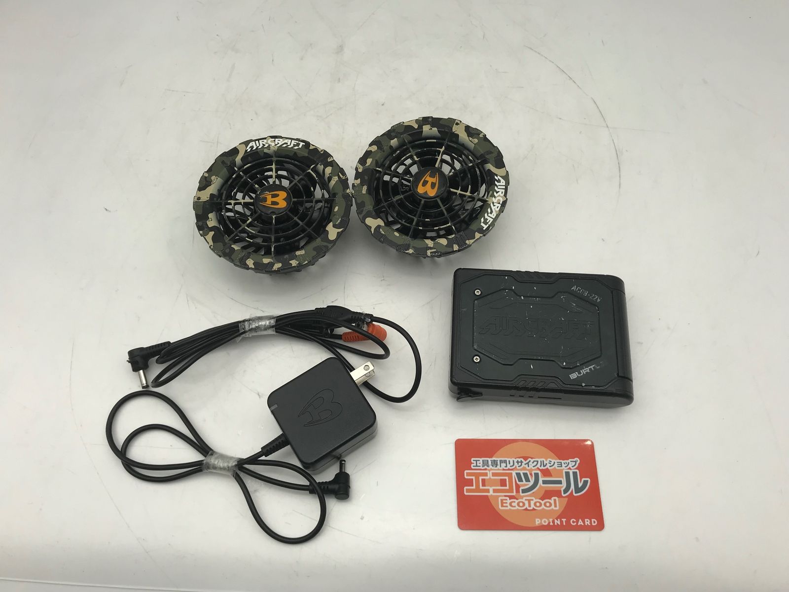 品 BURTLE|バートル エアークラフト 22Vファンユニット AC08-1 リチウムイオンバッテリー AC08 セット IT939NB0KA5T エコツール小牧ｲﾝﾀｰ店 M02