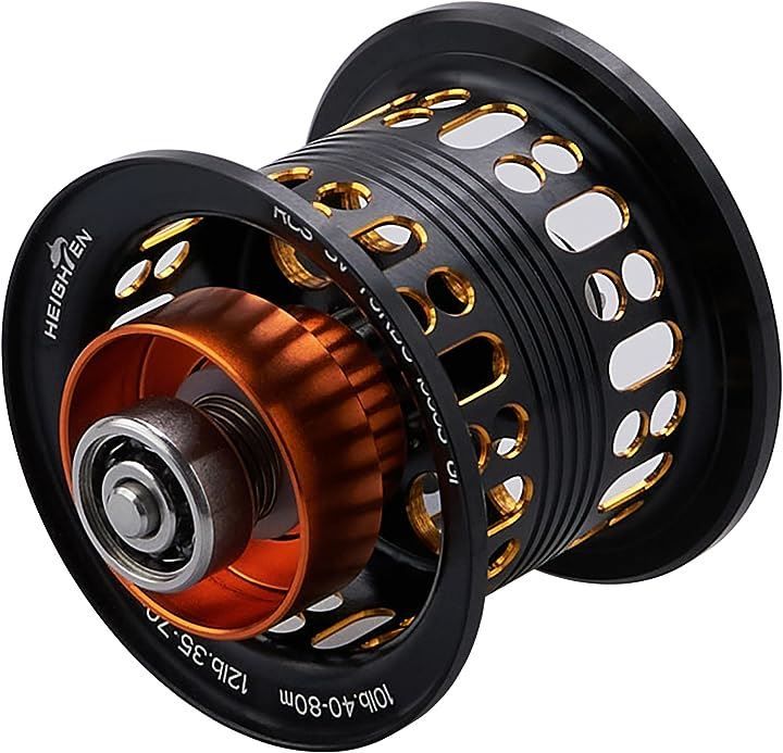 HEIGHTEN リール スプール BOOST ダイワ DAIWA ベイトリール 替えスプール ベアリング付き リョウガ モアザン スティーズ ジリオン 716 ブラック＆ゴールド