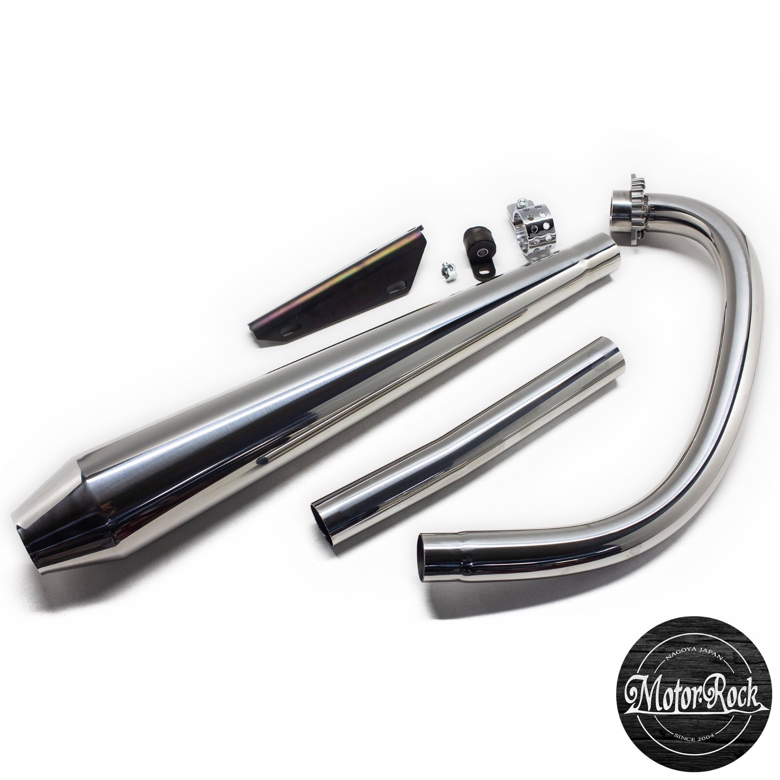 SR400 SR500 シムズクラフトトラディショナルメガホンマフラー 新品