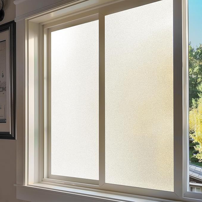 ガラス目隠しシート 窓 めかくしシート 窓ガラス目隠しフィルム ガラスフィルム窓 窓用フィルム 窓すりガラスシート 断熱遮熱 UVカ Mgood 目隠しシート 窓 フィルム窓ガラス目隠しフィルムすりガラスシート 水で貼る 剥がせる 断熱遮熱 結露防止 uvカット 窓 めかくしシート  ガラス 窓用 フィルム 浴室 風呂 玄関 飛散防止 曇りガラス調 ガラスフィルム (60x