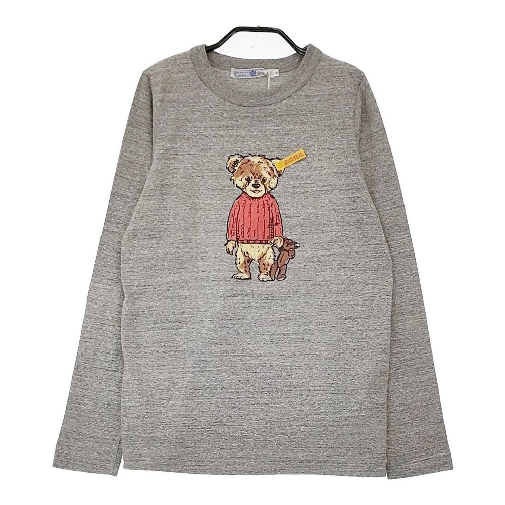 R-D.M.Co- ベアボーイロングスリーブT S 7263 長袖Ｔシャツ カットソー ロンＴ 25SS グレー レディース マンズテーラー 5-0429M♪