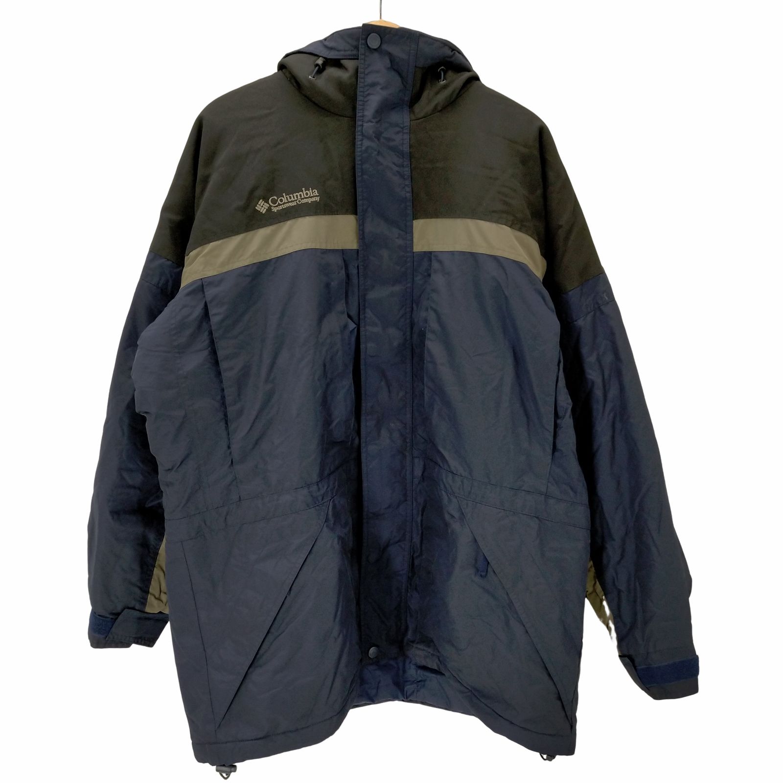 コロンビア Columbia フード収納 ナイロンフリース ジャケット メンズ import：L 