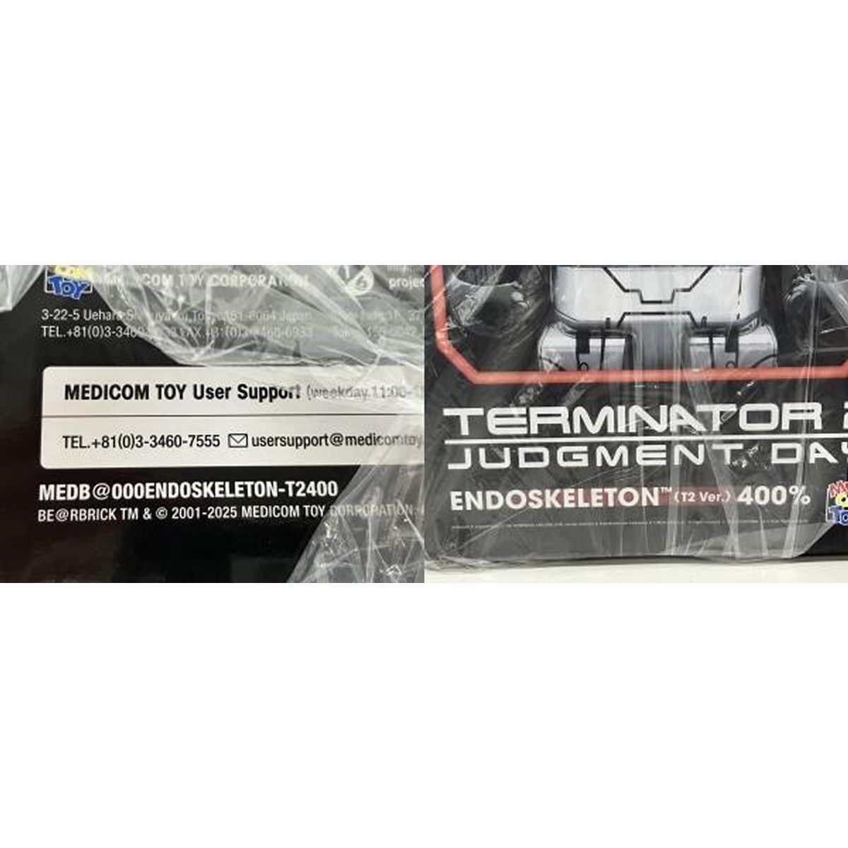 MEDICOM TOY BE@RBRICK TERMINATOR 2 400% T-800 メディコムトイ