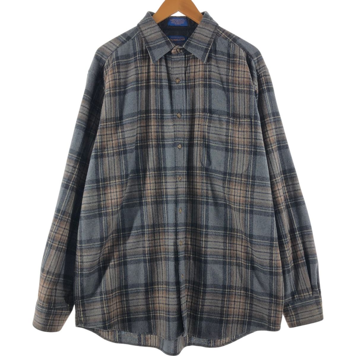 古着 ペンドルトン PENDLETON チェック柄 ウールシャツ メンズL相当/eaa504555