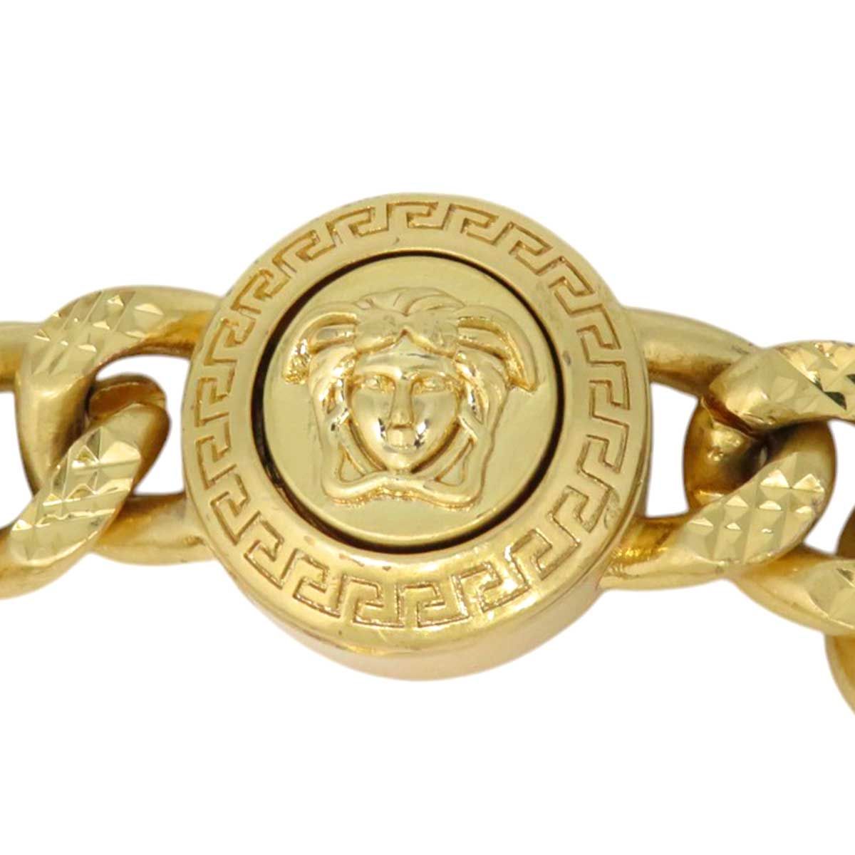 美品 ヴェルサーチ VERSACE メドゥーサ チェーン ブレスレット ヴェルサーチ メドゥーサ チェーン ブレスレット メタル ユニ