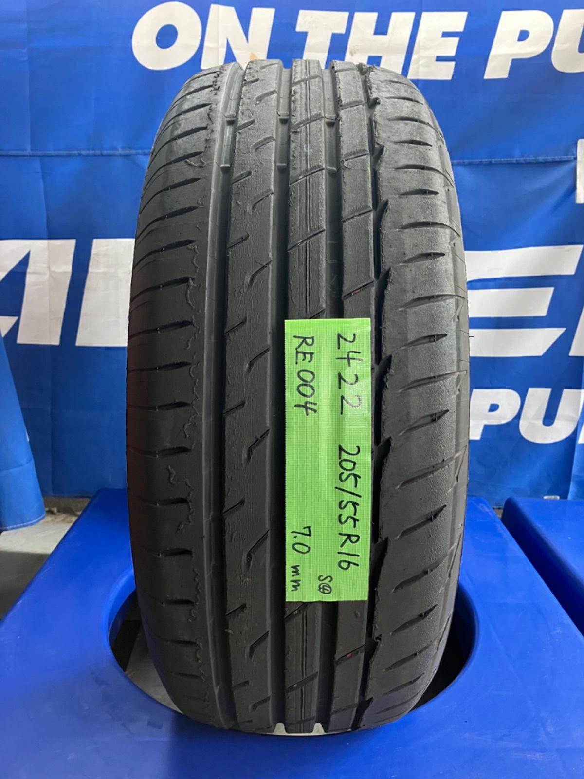 ［送料込み］205/55R16 BRIDGESTONE POTENZA Adrenalin RE004 ブリヂストン ポテンザ アドレナリン  RE004 2022年製 中古タイヤ4本