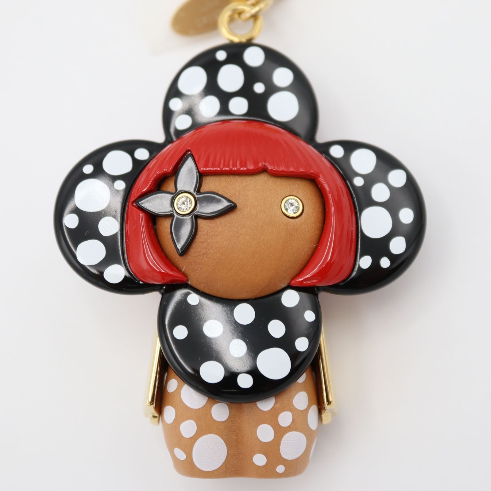 LOUIS VUITTON ルイヴィトン M01145 ポルト クレ ヴィヴィエンヌ インフィニティ ドット 草間彌生 チャーム 23k233-2