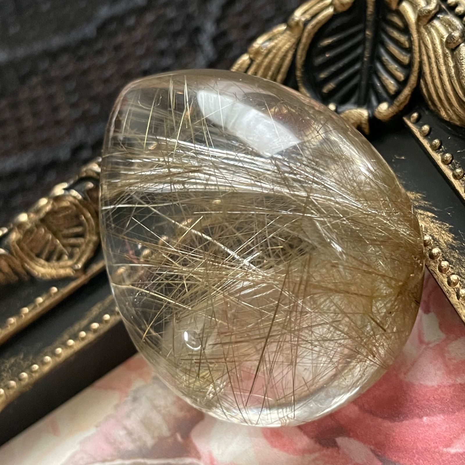 ルチルクォーツタンブル fromブラジル ルチルクォーツ原石 高品質