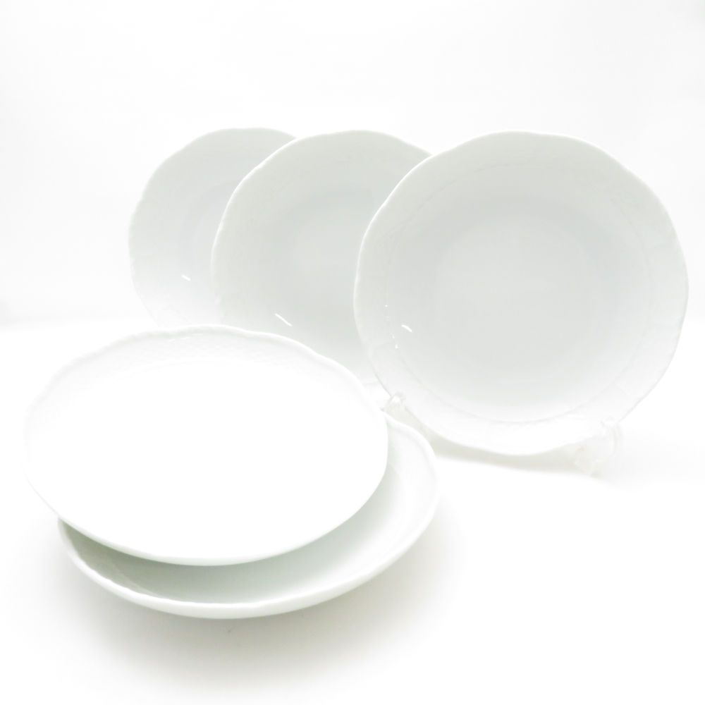 Richard Ginori リチャードジノリ ベッキオホワイト 中皿 5枚 セット 19cmプレート ディッシュラウンド SC9274T1