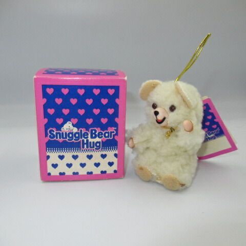 80s1986年スナグルスナグルベアSNUGGLE BEARファーファオーナメントクリスマス人形ぬいぐるみタグ1品限り