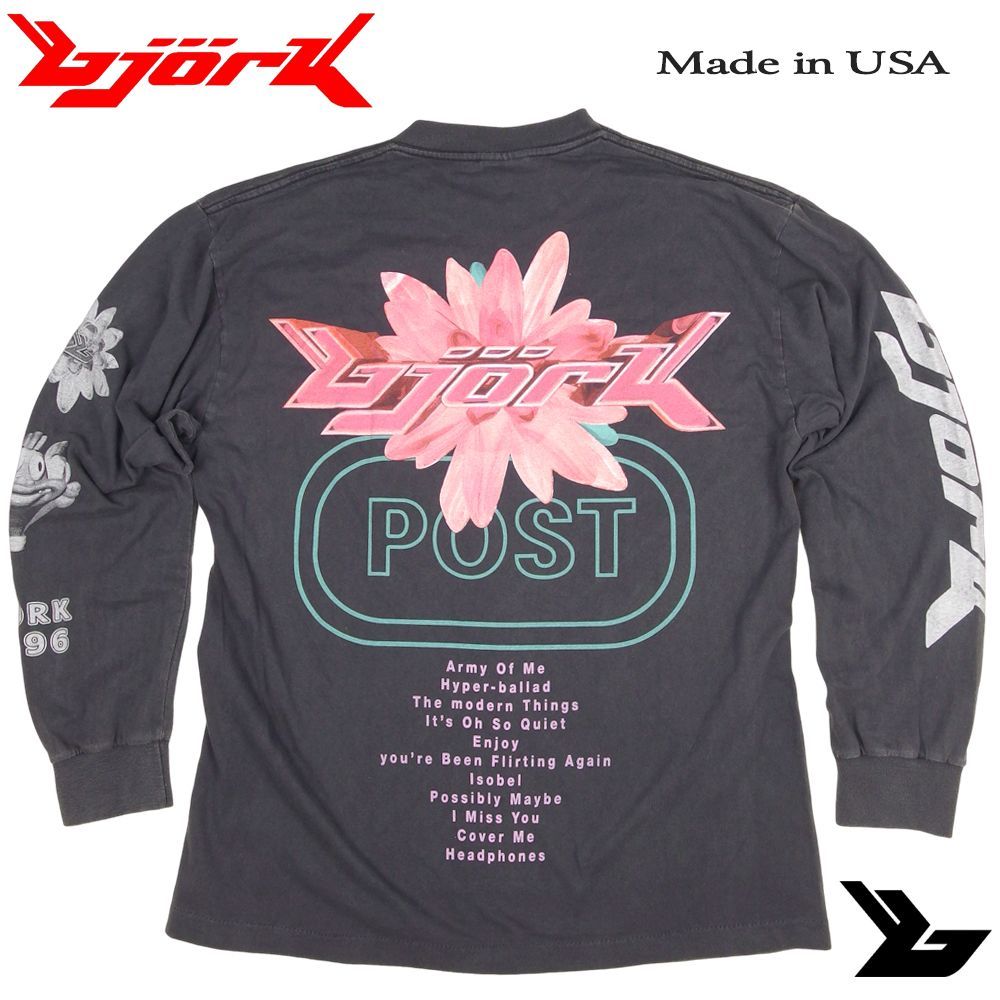 317 BJORK ビョーク ロンT bjork ビヨーク 長袖 Tシャツ 美品 USA製 