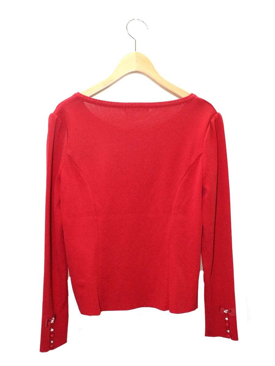 ルネ 6632860 カーディガン 38 レッド ジップアップ リボン ITJWBALH3LQL ルネ 6632860 カーディガン 38 レッド ジップアップ リボン