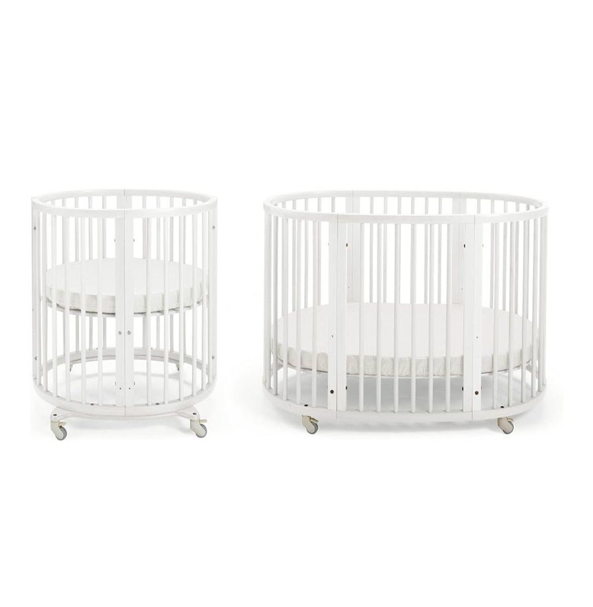 極美品！stokke ストッケ　ベビーベッド　スリーピー V2 ホワイト ストッケ STOKKE スリーピー マットレス付きベッドセット