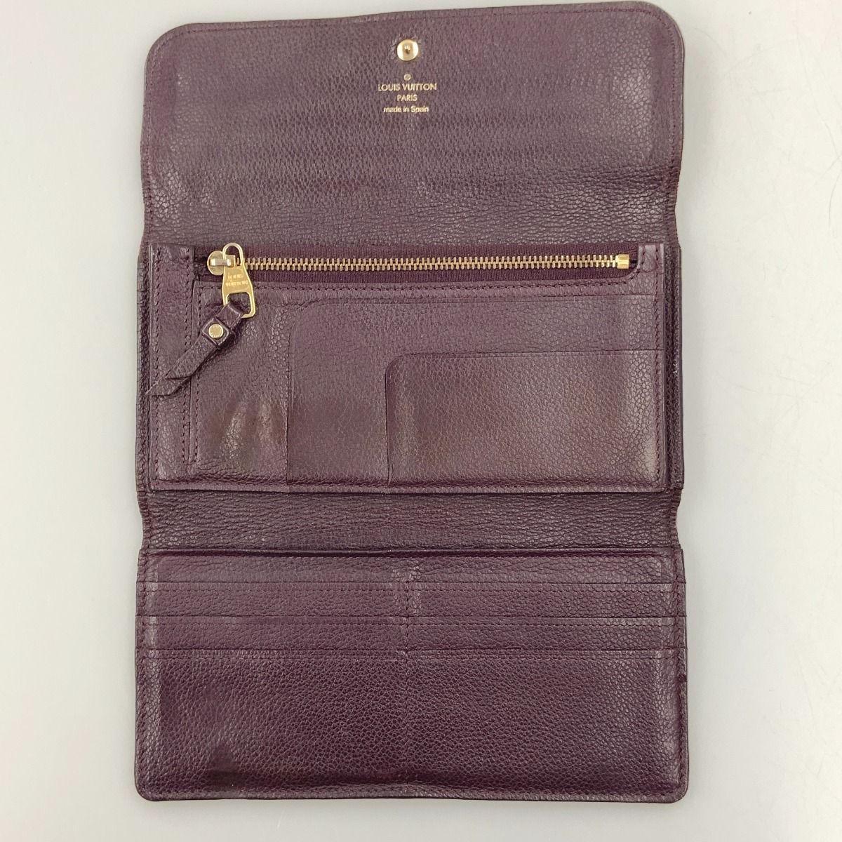 【極美品】ルイヴィトン モノグラム アンプラント ポルトフォイユ サラ パープル LOUIS VUITTON ルイヴィトン 長財布 モノグラム アンプラント