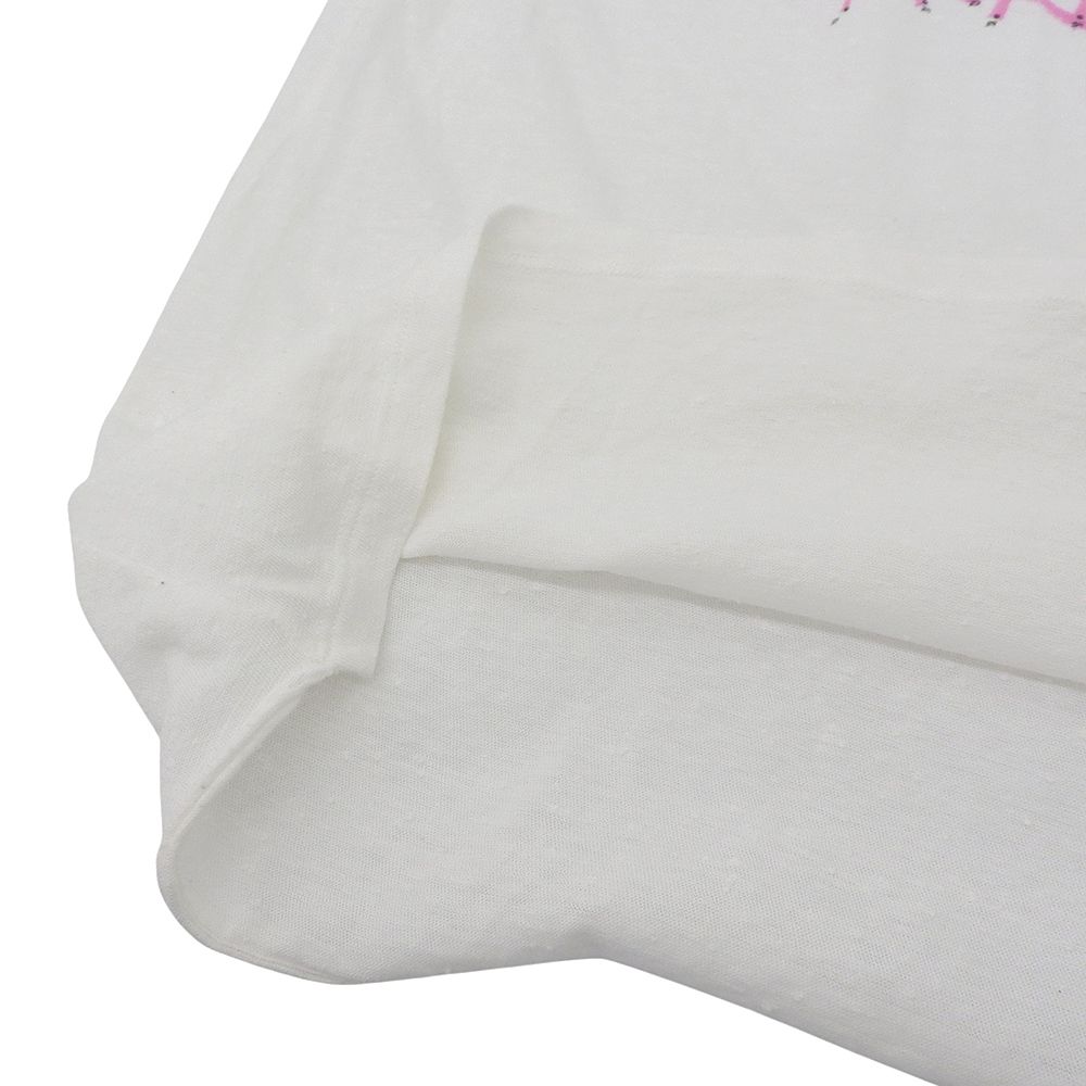 SAINT LAURENT PARIS サンローランパリ ロゴ ラグラン Tシャツ トップス レディース ホワイト×グレー XS 527674 18年 XS WWW_OLIVIERBERNSTEIN_COM