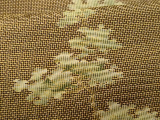 逸品　未仕立　正絹　本場大島紬　タテヨコ７マルキ 逸品 未仕立 正絹 本場大島紬 タテヨコ7マルキ 本場大島紬】 7