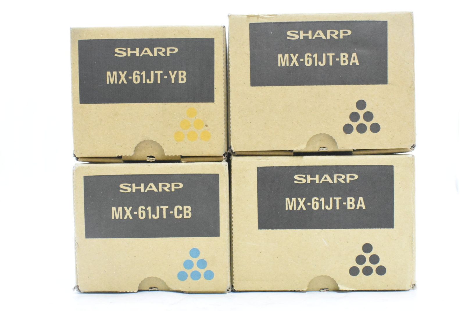 シャープ 純正 トナー MX-61JT 3色4本 シアン イエロー ブラック SHARP ITZXKK9RX7N1-D-N18-byebye