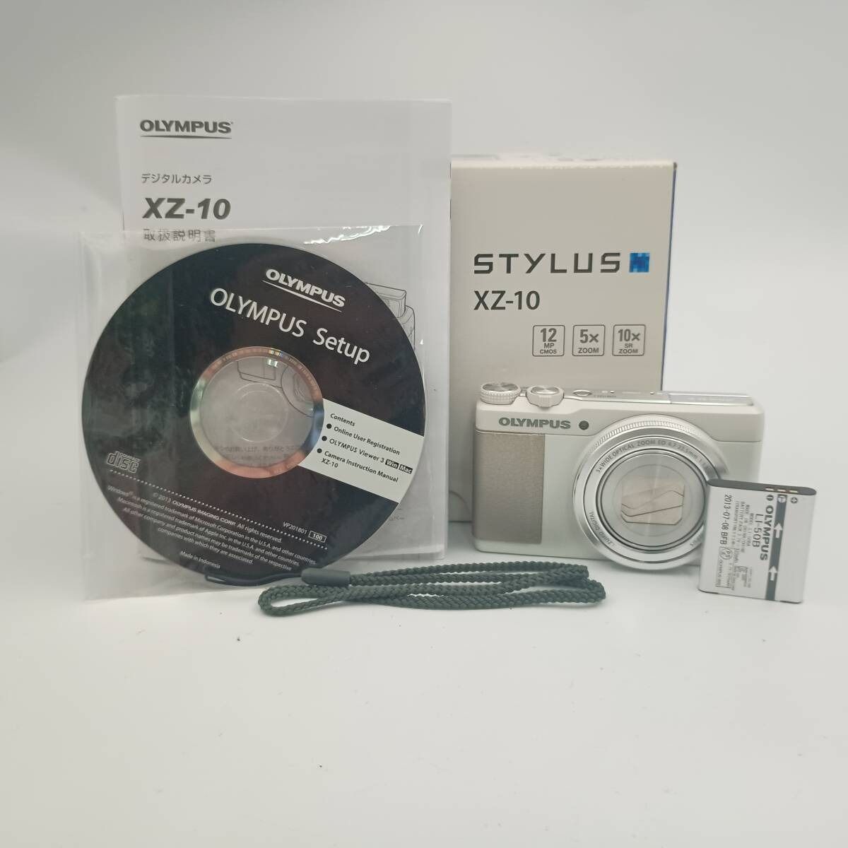 Olympus STYLUS XZ-10 White Compact DIGITAL Camera オリンパス