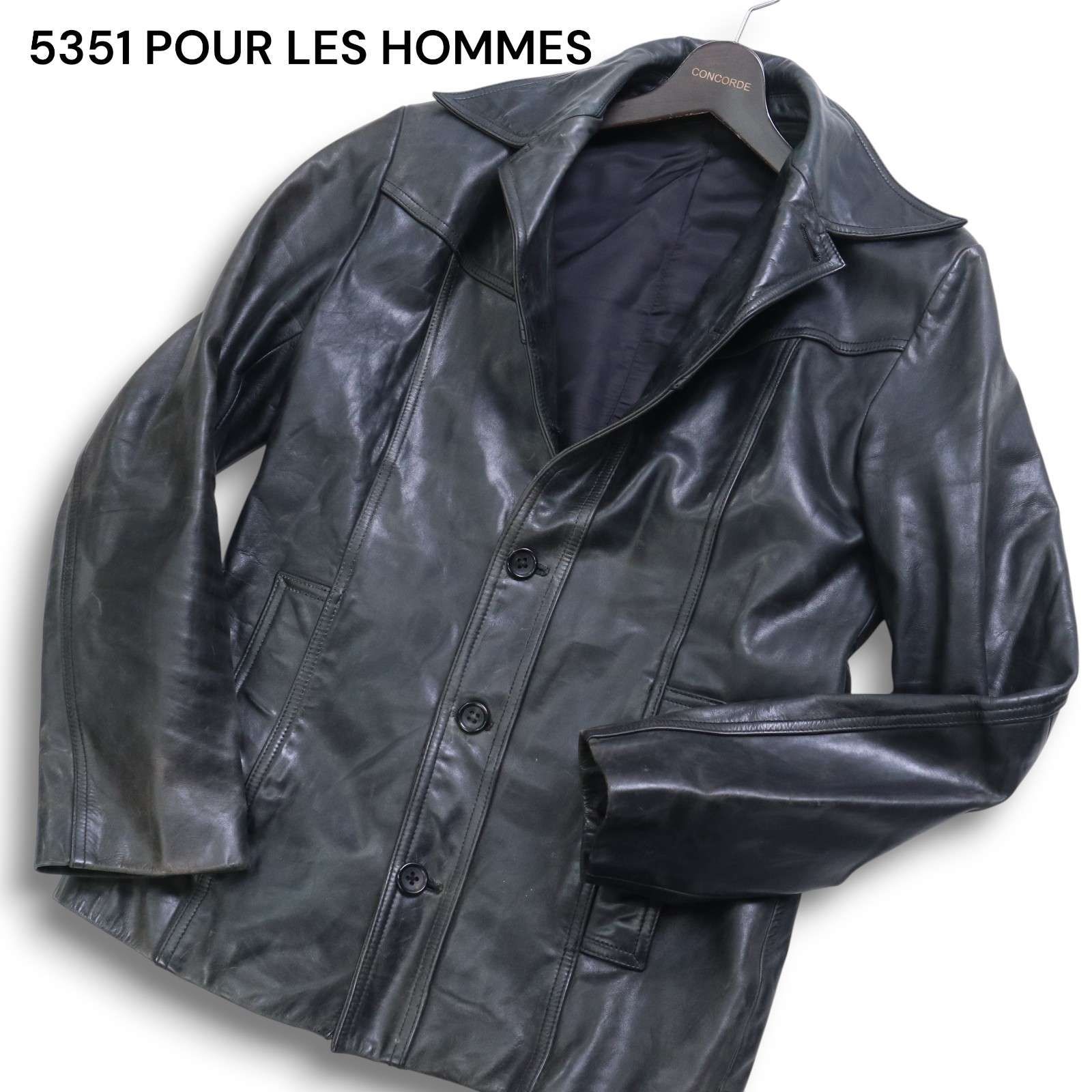 00s☆Y2K】5351 POUR LES HOMMES 5351プールオム 秋冬 牛革