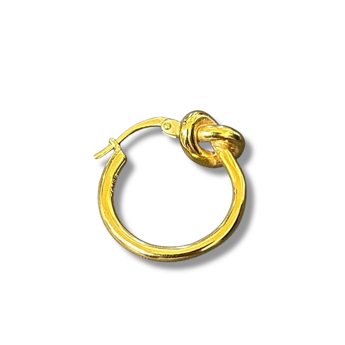 【片耳のみ】CELINE ノットフープピアス　ゴールド CELINE セリーヌ ノット フープピアス ゴールド ※片耳 - メルカリ