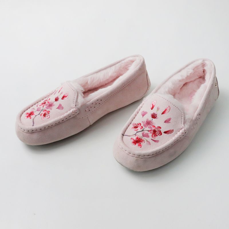 UGG モカシンシューズ ピンク キラキラリボン  24cm UGG モカシン ピンク （UGG モカシンシューズ ピンク キラキラ