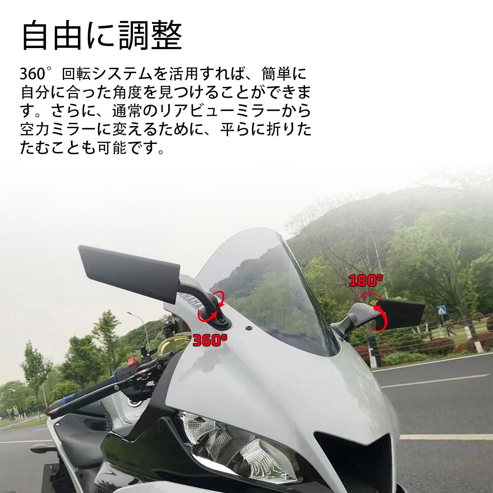 直樹）zx25r zx25rウイングミラー ウィングミラー | PROリアビュー