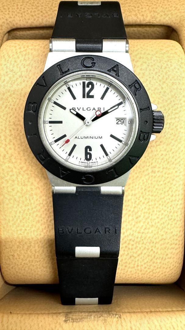 稼働品】BVLGARI ブルガリ アルミニウム AL29TA 腕時計 - メルカリ