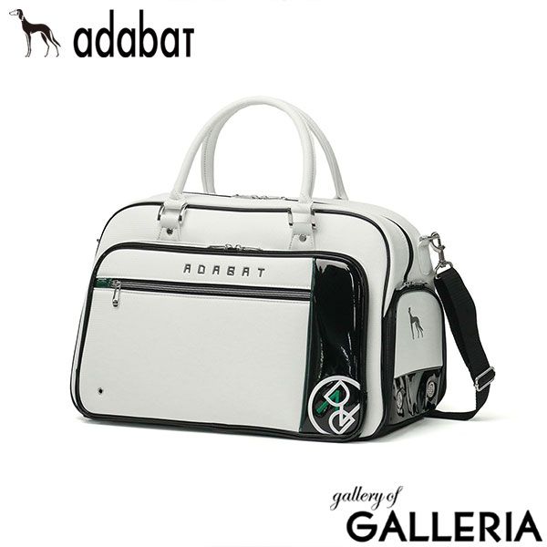 アダバット ボストンバッグ メンズ レディース 大容量 ゴルフ スポーツ adabat ショルダー 軽量 シューズ収納 2WAY ラウンド 黒 ABB429 ホワイト