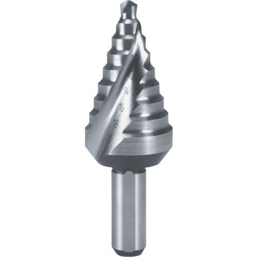 RUKO 2枚刃スパイラルステップドリル 20mm 短尺