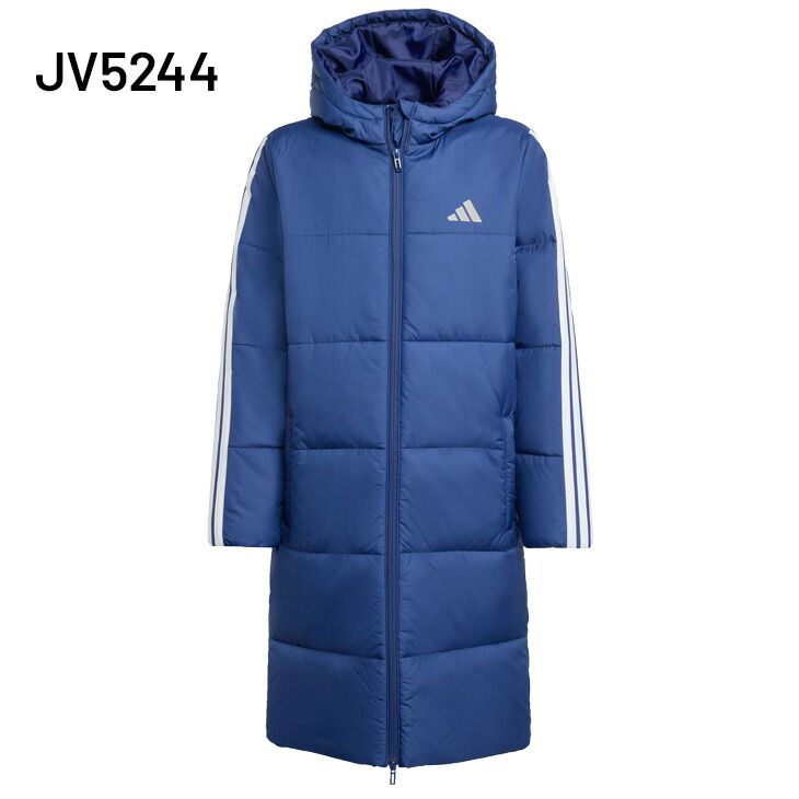 アディダス キッズ ジュニア 3ストライプロングコート adidas ベンチコート 中綿コート 140-160cm 子供服 アウター フード付き 中わた ベンチウォーマー 子ども用 スポーツウェア キッズウエア |JYD14 USTAUSTRALIA_COM_AU