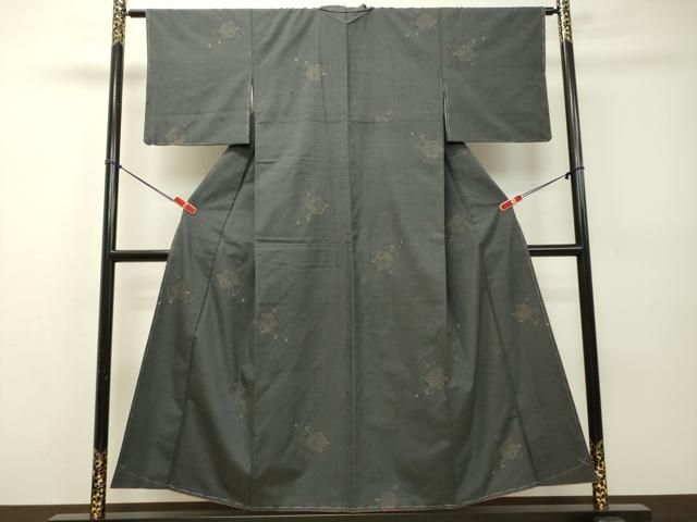 平和屋着物●結城紬　80亀甲　飛び亀甲柄　打ち出の小槌　正絹　逸品　未使用　DAAR4335tw 平和屋着物○結城紬 80亀甲 飛び亀甲柄 打ち出の小槌 正絹 逸品 未使用