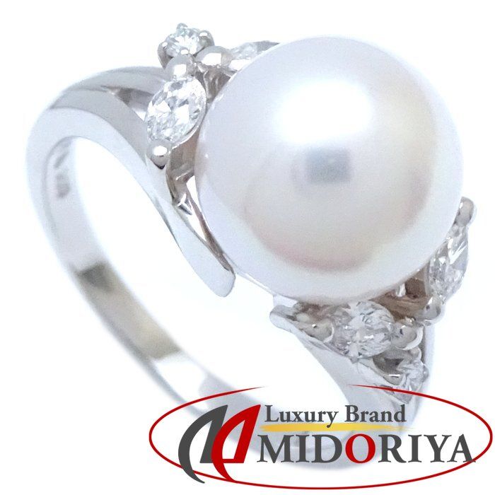 MIKIMOTO ミキモト パール リング 指輪 真珠9ミリ ダイヤモンド 12号 MIKIMOTO ミキモト パール リング 指輪 真珠9ミリ ダイヤモンド 12号