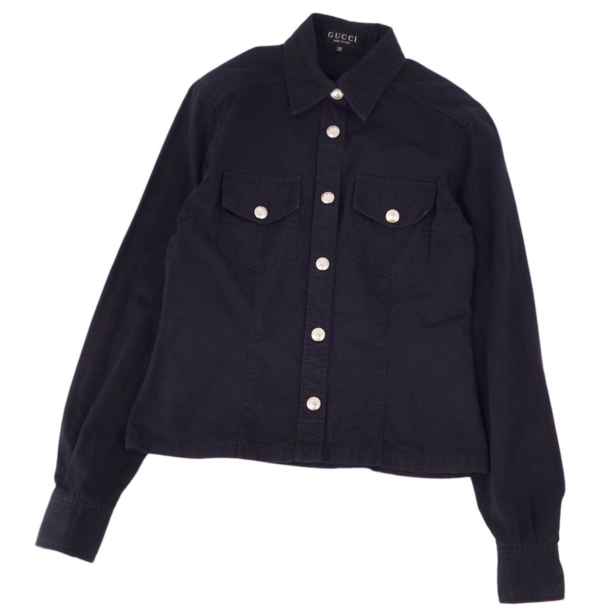 美品 グッチ GUCCI トムフォード期 1996年 シャツ ブラウス ロングス