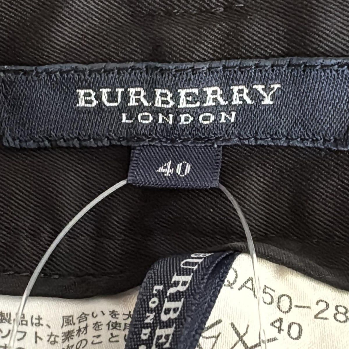 Burberry LONDON バーバリーロンドン パンツ サイズ40 L レディース - 黒 フルレングス DECORATOM_COM_BR