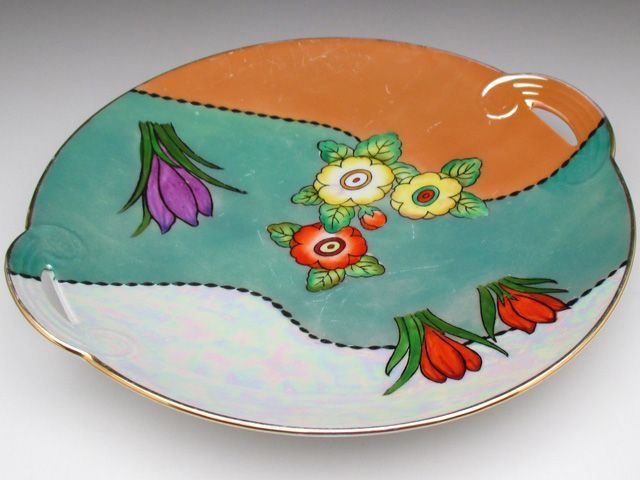 オールドノリタケ グリーン地花絵 ボウル - メルカリ