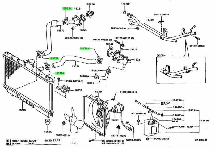 トヨタ カローラレビン AE86 ラジエータインレット ホース クランプ OR