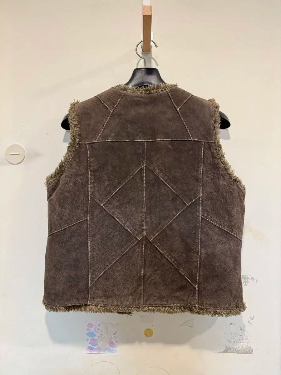 Wilson leather スウェード リバーシブル ベスト