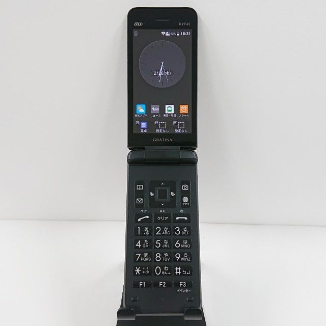 GRATINA KYF42 au ブラック 送料無料 本体 c10187 - メルカリ