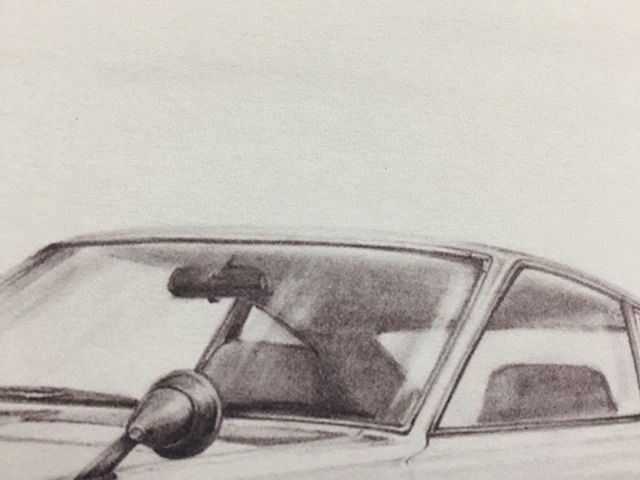 ニッサン 日産 フェアレディ 240ZG フロント 鉛筆画 名車 旧車
