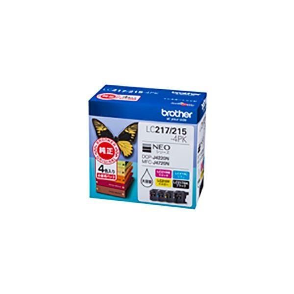 〔純正品〕 BROTHER ブラザー インクカートリッジ/トナーカートリッジ 〔LC217/LC215-4PK〕 大容量 4色