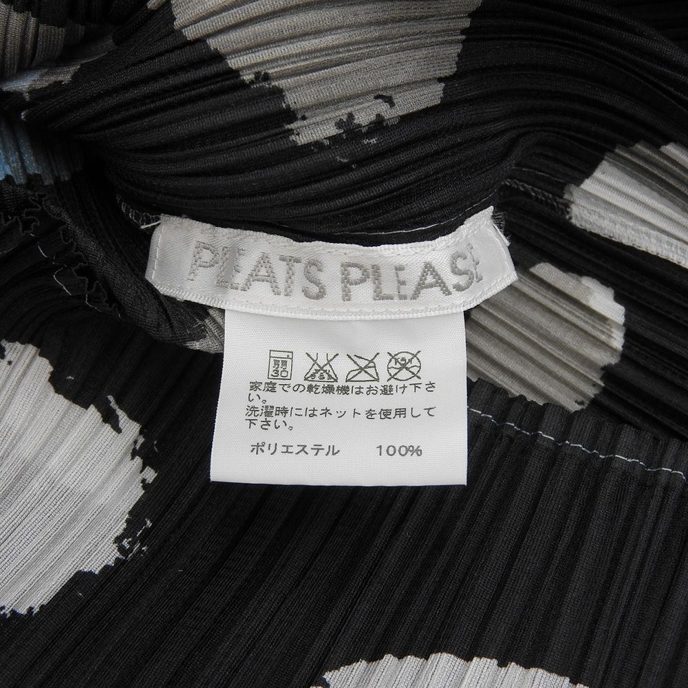 PLEATS PLEASE プリーツプリーズ PLEATS PLEASE プリーツプリーズ ブラックマルチドット柄 ハイネック トップス レディース  ブラック 3 PP01-JK785 3