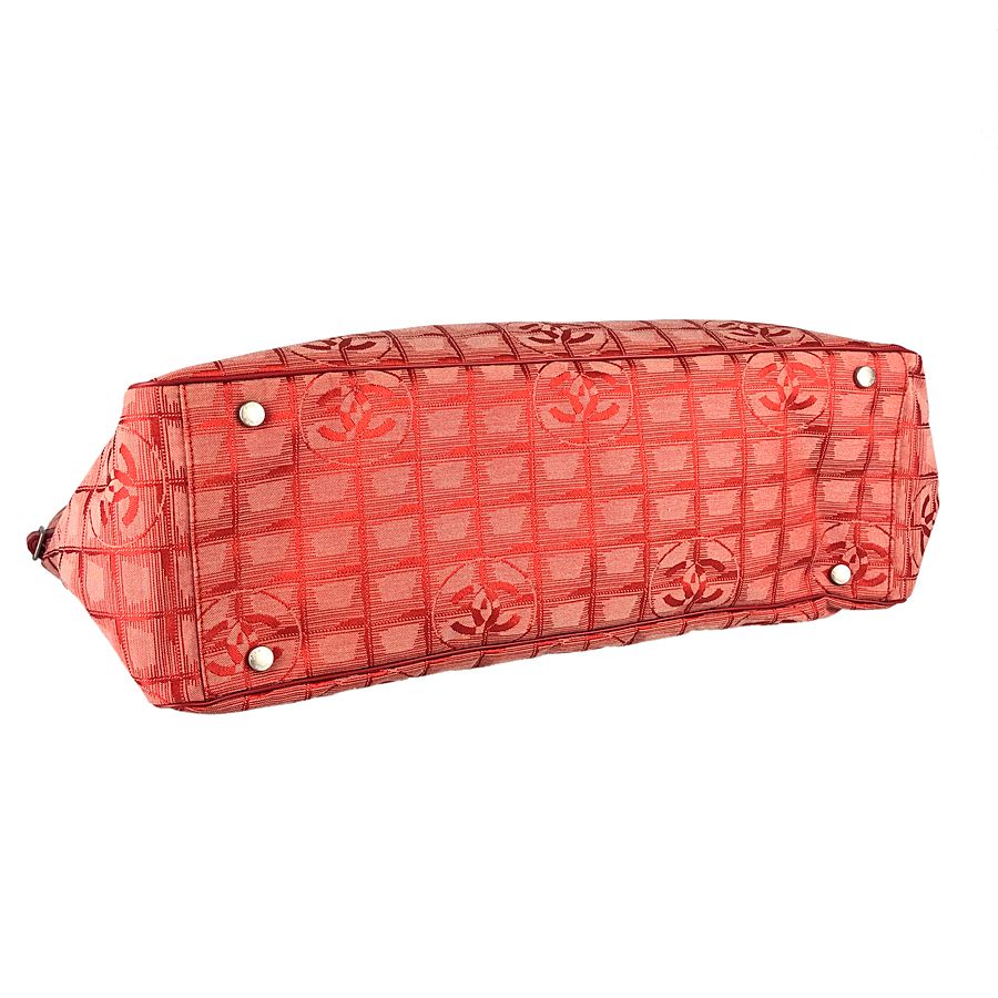 シャネル CHANEL ニュートラベルライン TGM レッド ナイロン レザー