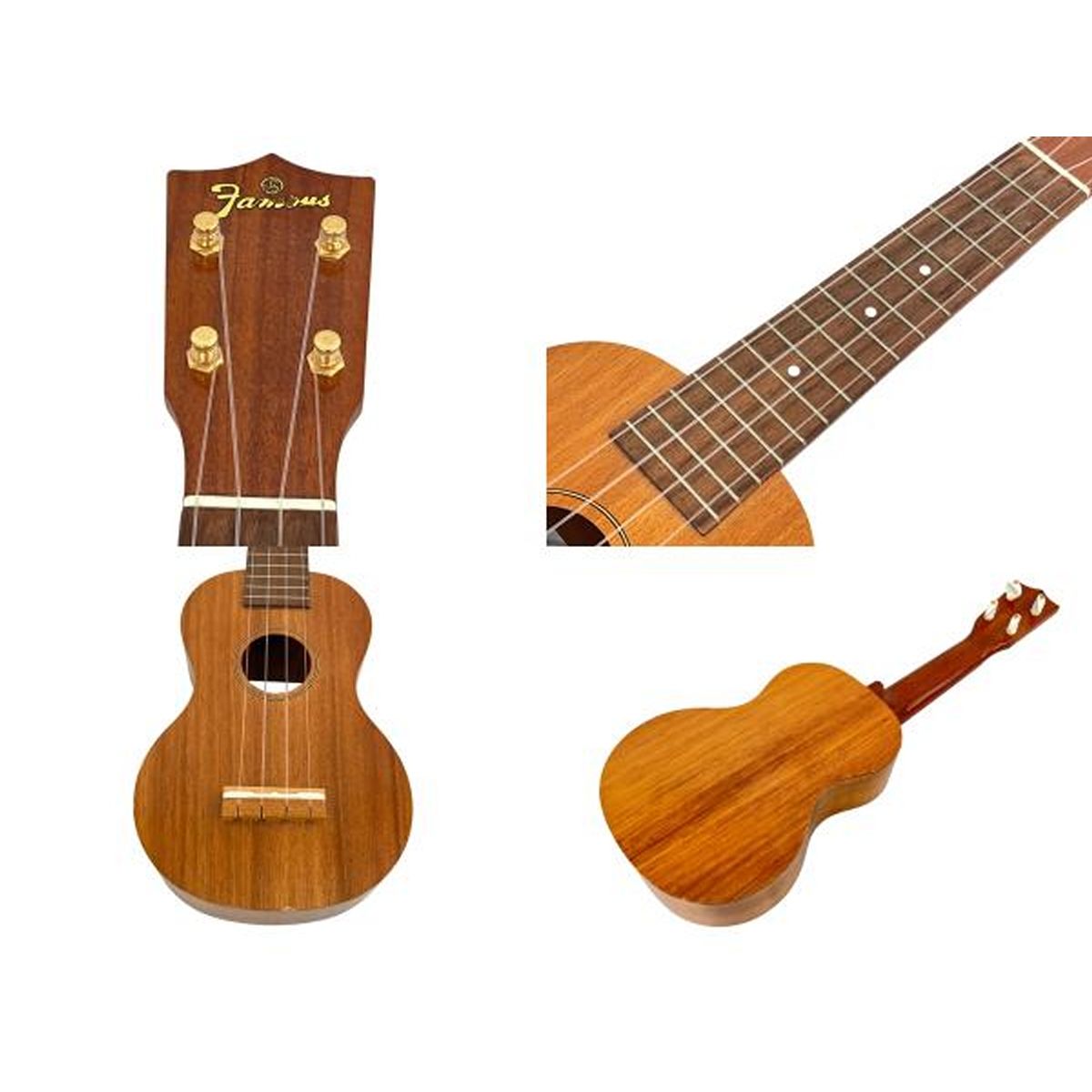 デイリーユース Famous UKULELE フェイマス FS-5G ウクレレ ECO SEREIES ソフトケース付き K10410558 ボリューム感のある