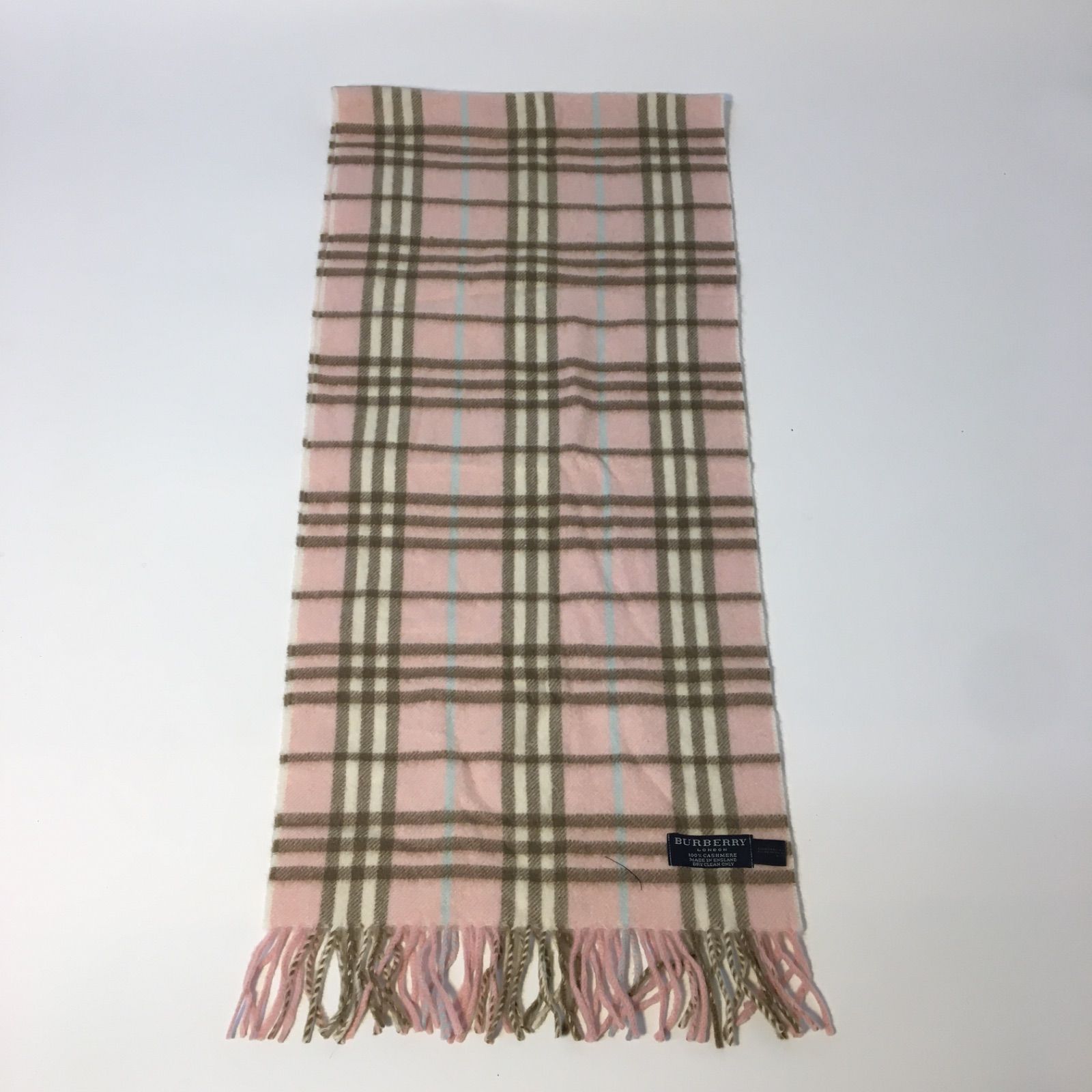 BURBERRY バーバリー ピンク チェック マフラー ピンク系 Burberry