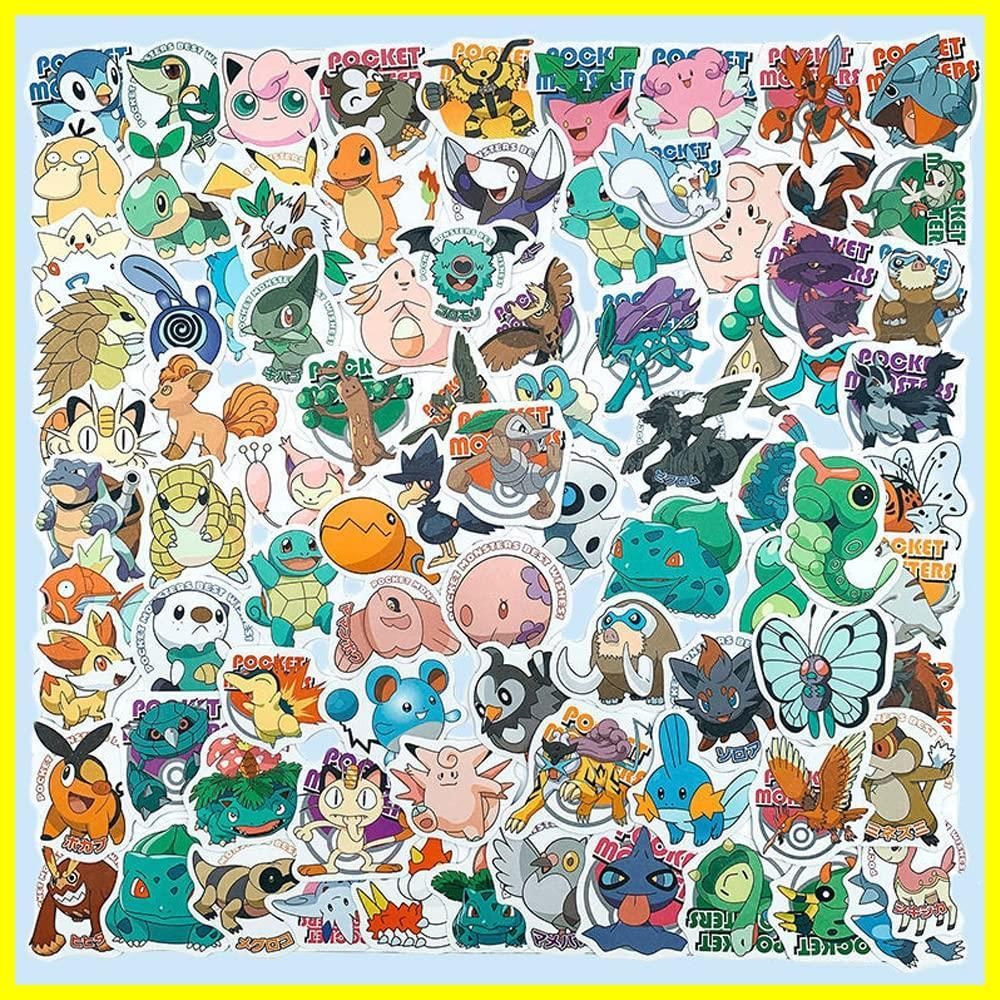 数量限定】For ポケットモンスター ステッカー 100枚セット かわいい