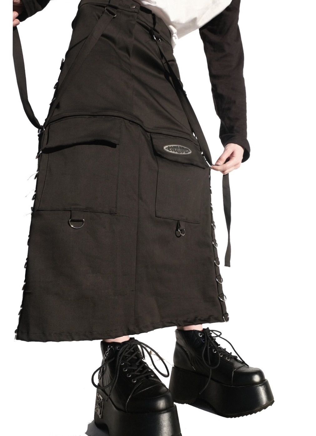 YRUFO MECHA SKIRT COTTON